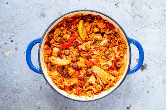 Home-cooked Spanish chicken